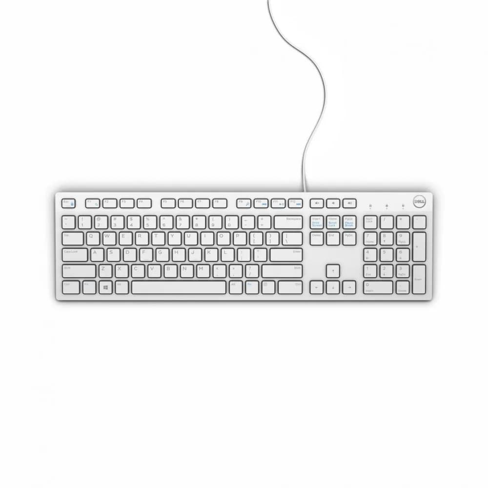 Tastatura DELL KB216, USB, Alb