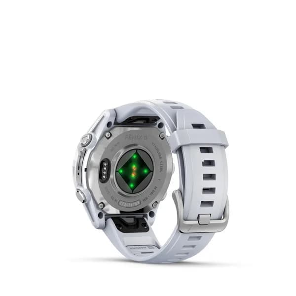 Smartwatch fenix 8 43 mm AMOLED Silver with Whitestone silicone band "010-02903-00" — miniatură