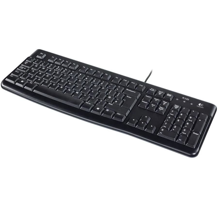 TASTATURA LOGITECH USB, black, "K120" "920-002509" — miniatură