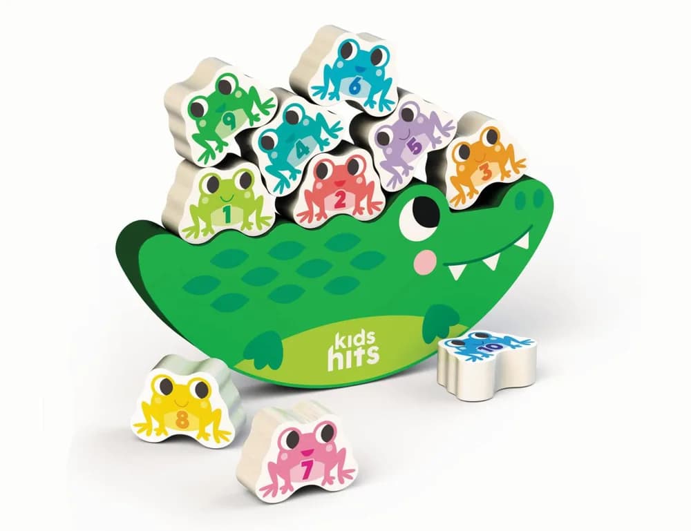 CROCODIL DE BALANSARE, JUCARIE LEMN — miniatură