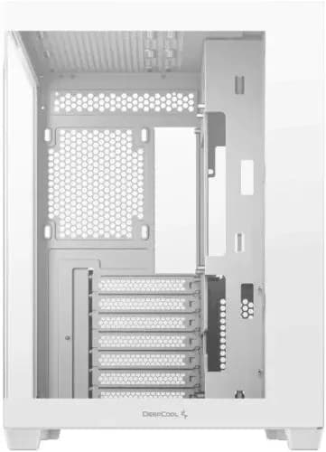 CARCASA DeepCool "CG530 WH", middle tower, gaming, fara sursa, suporta 14xfan, PSU shroud, USB Type-C x 1, USB 3.2 gen1 x 2, audio+mic, 7 sloturi expansiune, alb, "R-CG530-WHNDA0-G-1" — miniatură