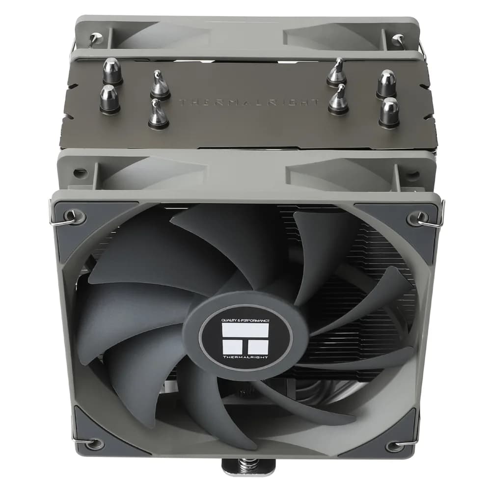 COOLER Thermalright "Assassin Spirit 120 Plus" skt. Intel si AMD, racire cu aer, vent. 2x120mm, 1500 rpm, 4 heatpipe, inaltime 154mm, fara LED, negru, argintiu,"Assassin Spirit 120 V2 PLUS" — miniatură