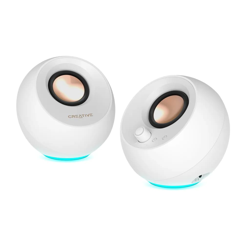 CREATIVE PEBBLE PRO 2.0 Speakers - white "51MF1710AA003" — miniatură