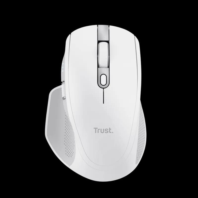 Mouse Wireless Trust Ozaa+, 3200 dpi, Alb