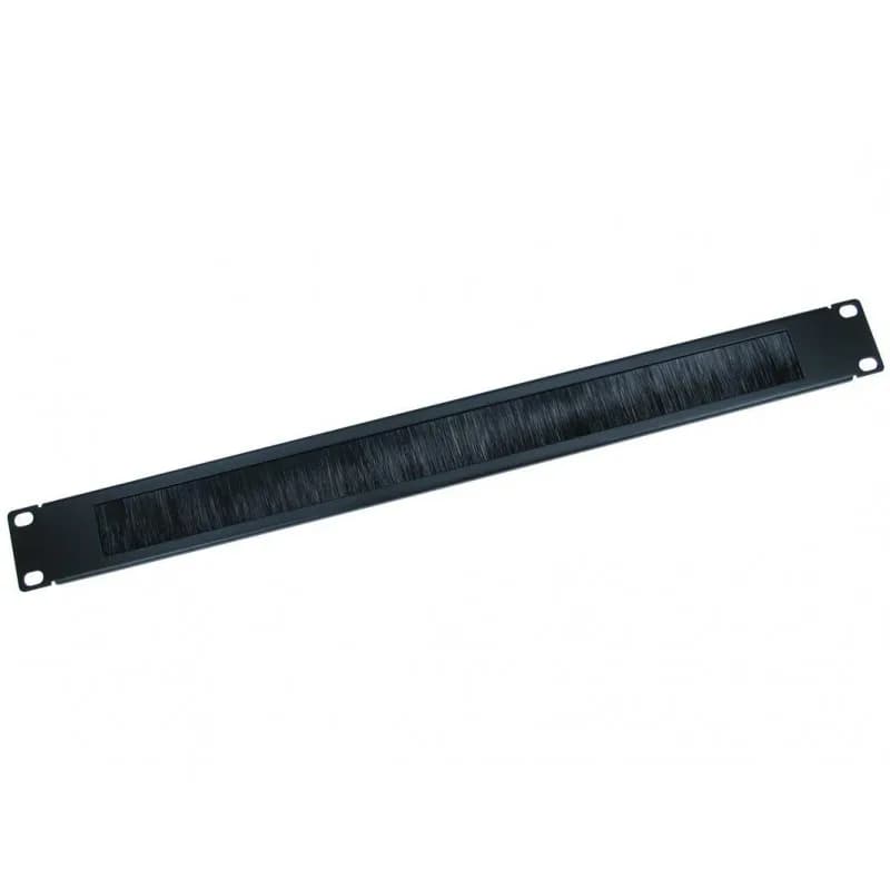 Ghidaj cabluri cu perii (organizator cabluri rack) , 1U , negru - DATEUP "9801130671