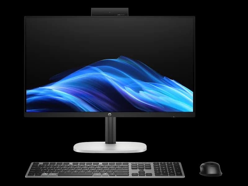 All-in-One Business HP ProStudio 4 G1i cu procesor Intel Core Ultra 7 265T pana la 5.3 GHz, 24 inch, FHD, 32 GB, Intel Graphics, Windows 11 Pro, Black