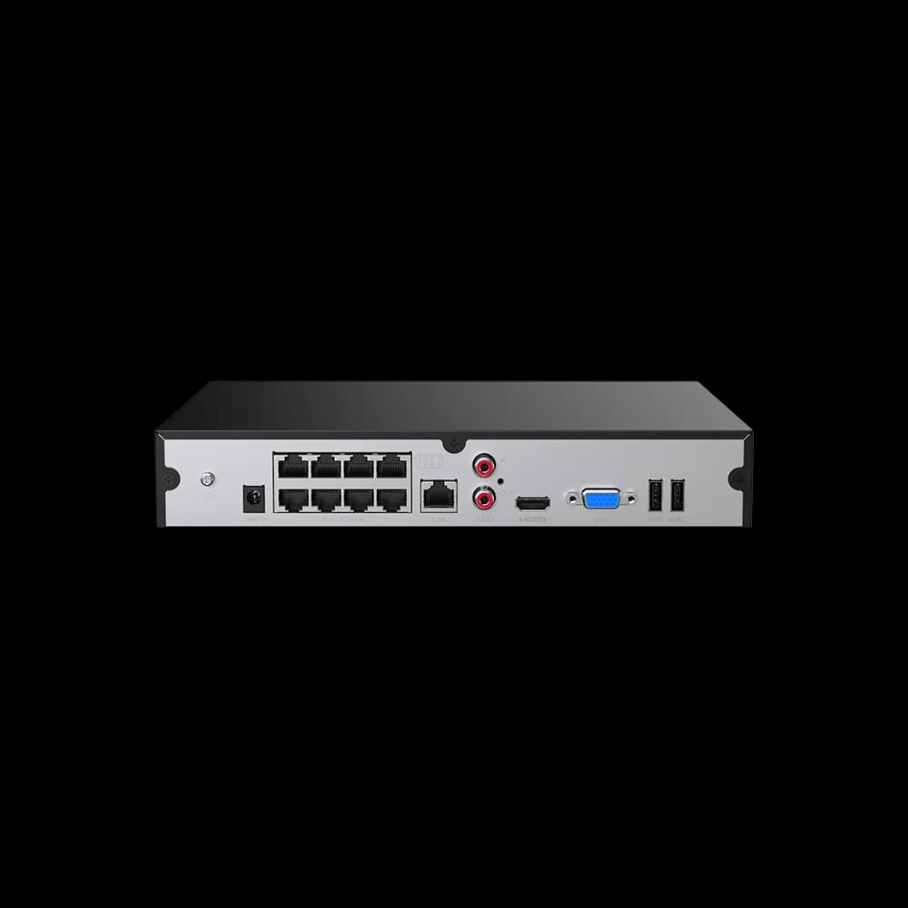 NVR Tenda, 8 canale, capacitate max 10 TB, porturi HDMI | VGA | 8 x RJ45 IEEE 802.3at/802.3af | RCA | 2 x USB 2.0, "TN3108-8P" — miniatură
