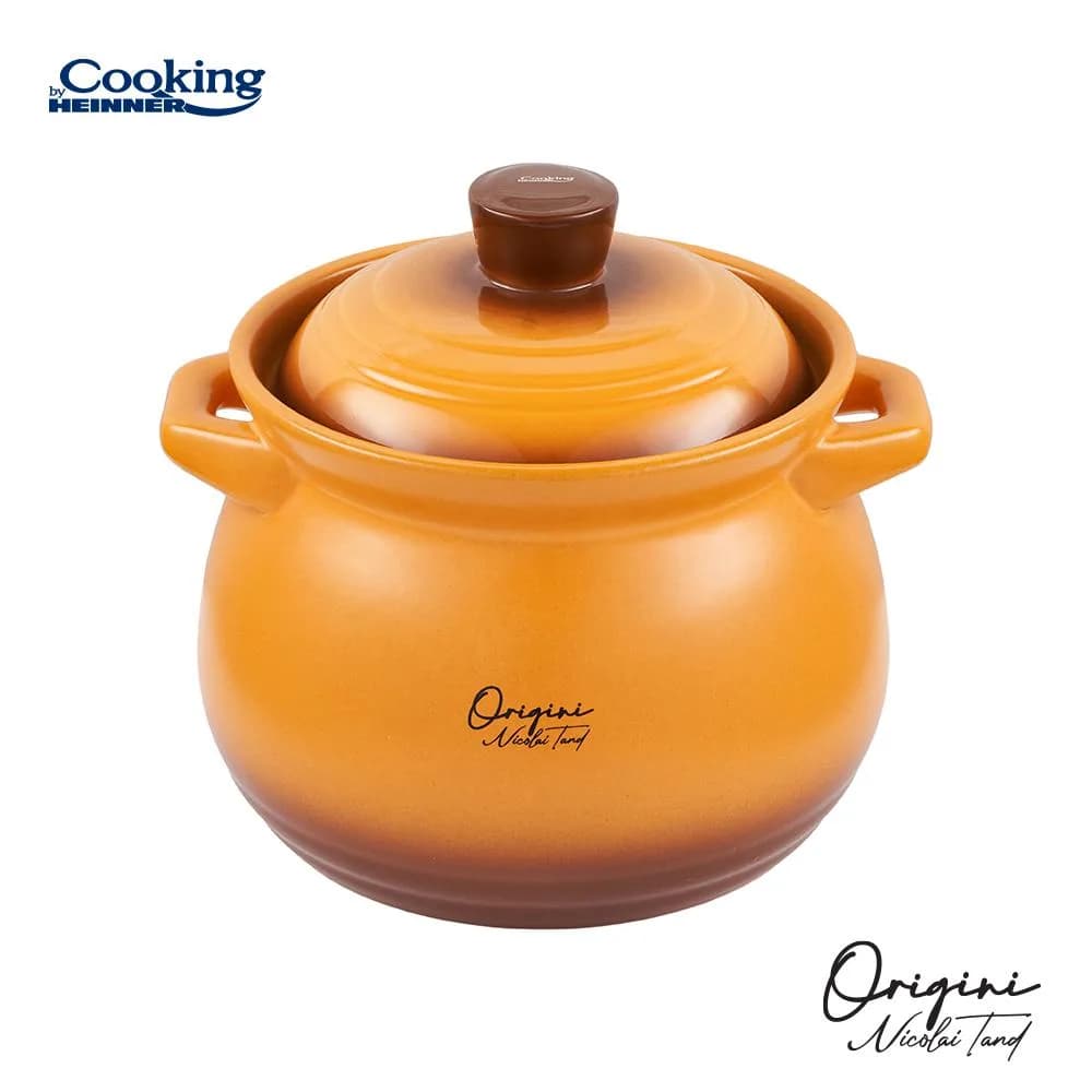 OALA CERAMICA CU CAPAC, 17x18 CM, 4.5 L, NICOLAI TAND, ORIGINI, COOKING BY HEINNER — miniatură