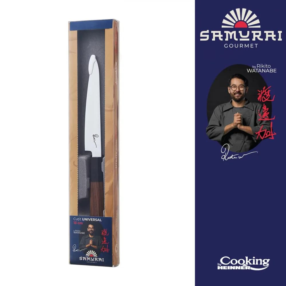 CUTIT UNIVERSAL 13 CM, RIKITO WATANABE, SAMURAI GOURMET, COOKING BY HEINNER — miniatură