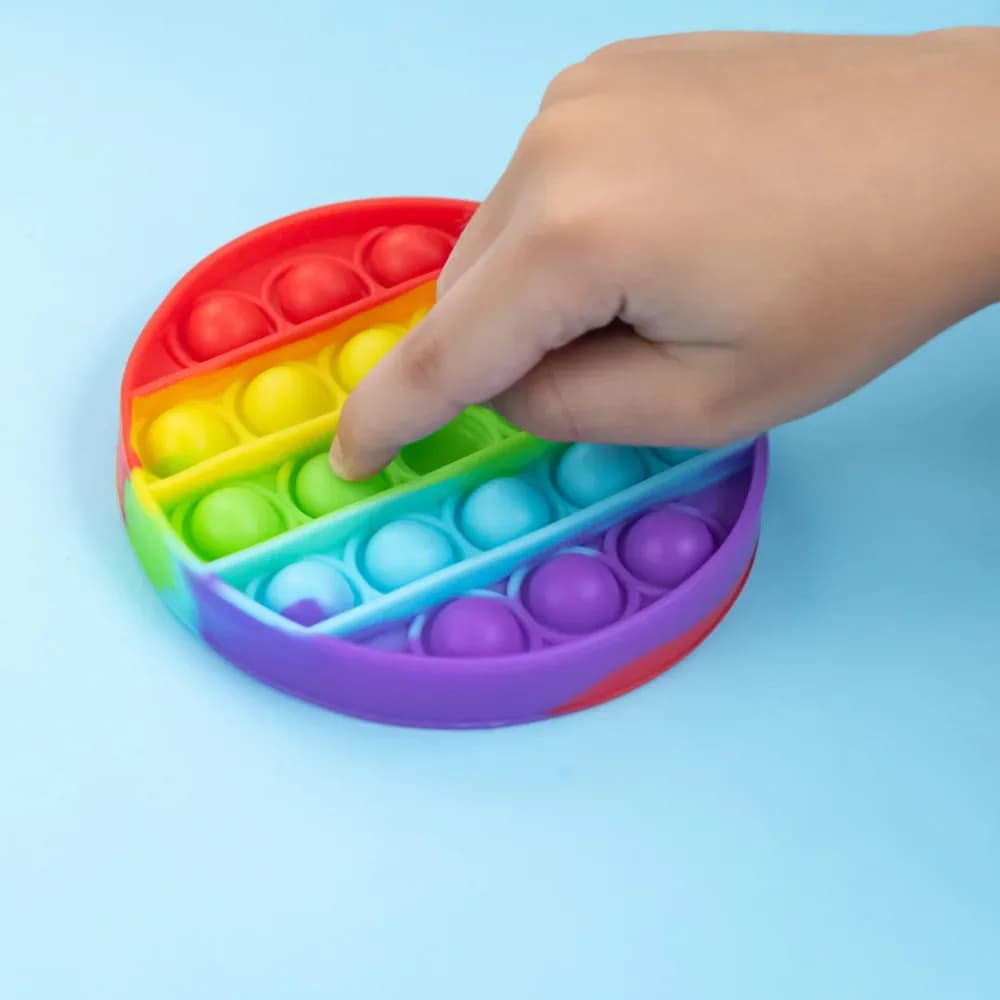 Jucărie Fidget Pop – Rotundă, multicoloră — miniatură