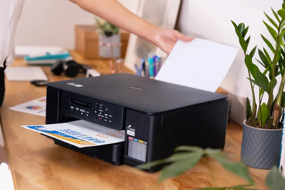Multifunctional Inkjet CISS Color brother DCP-T530DW, A4, Functii: Impr.|Scan.|Cop., Viteza de Printare Monocrom: 16ppm, Viteza de printare color: 9ppm, Conectivitate:USB|WIFI, Duplex:Da, ADF:Nu(incl.TV 11lei) "DCPT530DWYJ1" — miniatură