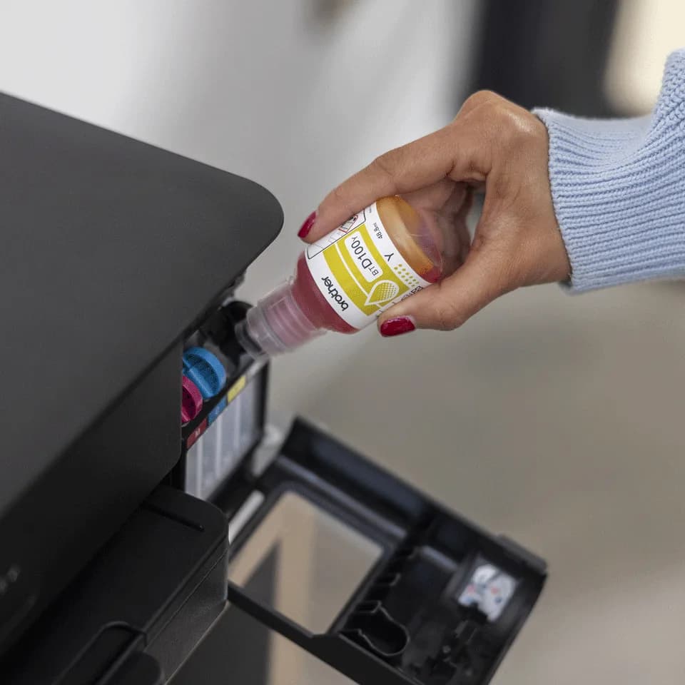 Multifunctional Inkjet CISS Color brother DCP-T430W, A4, Functii: Impr.|Scan.|Cop., Viteza de Printare Monocrom: 16ppm, Viteza de printare color: 9ppm, Conectivitate:USB|WIFI, Duplex:Nu, ADF:Nu(incl.TV 11lei) "DCPT430WYJ1" — miniatură