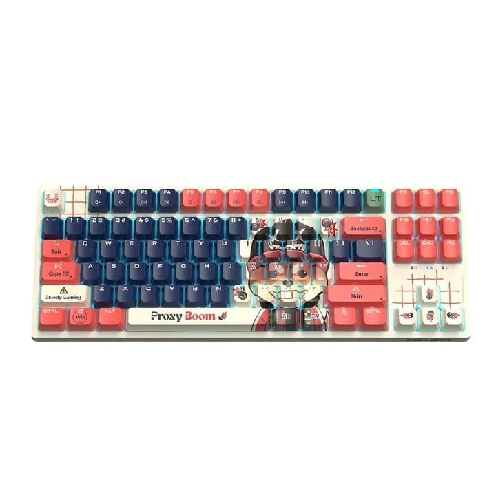 Tastatura gaming Bloody "AT87" Alpha Optical Switch Performance Keyboard USB Proxy Boom, US Layout "AT87 Proxy Boom" 4711421 000741 — miniatură