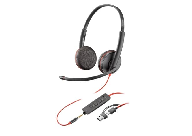 Casti Head-band HP Blackwire 3225, Wired, Negru