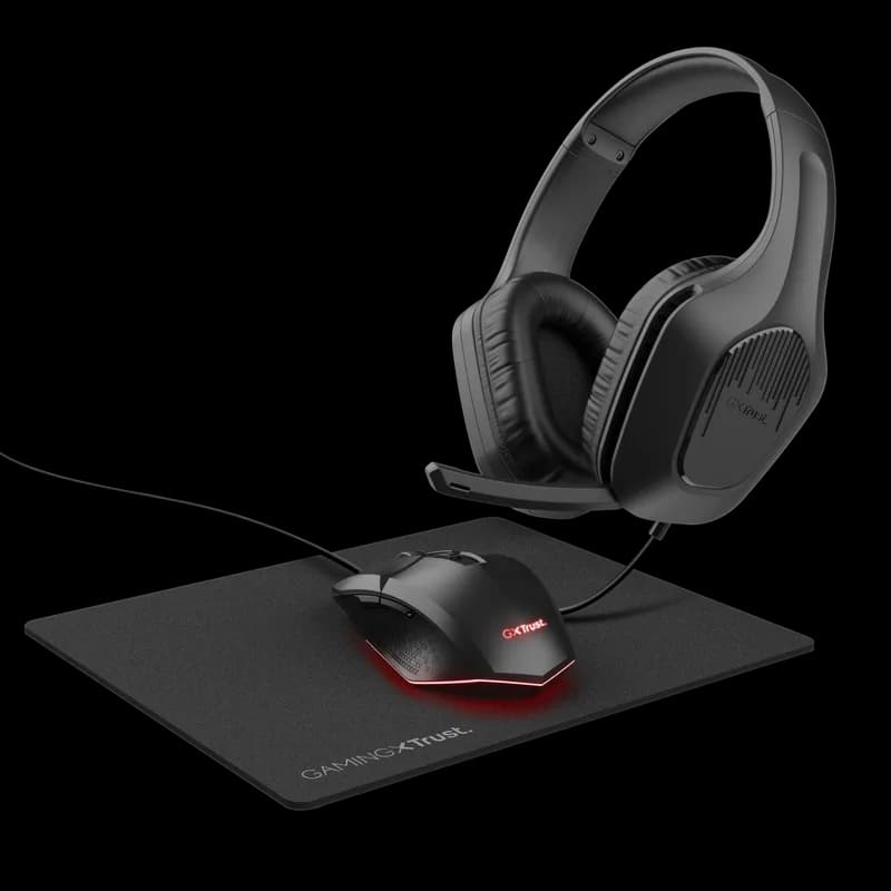 Kit Wired tastatura si mouse Trust GXT 790, negru