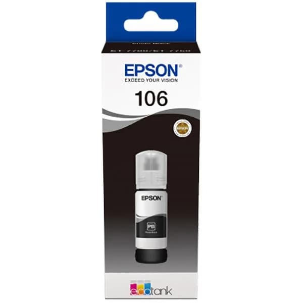 Cartus Epson 106 EcoTank Photo Black, Black