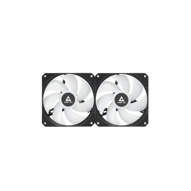 COOLER Chieftec "Iceberg 240 RGB", skt. Intel si AMD, racire cu lichid, 2 x 120mm, 500 - 2200 RPM, iluminare RGB - infinity mirror cooling block, ventilatoare RGB, negru "CLC-240RGB" — miniatură