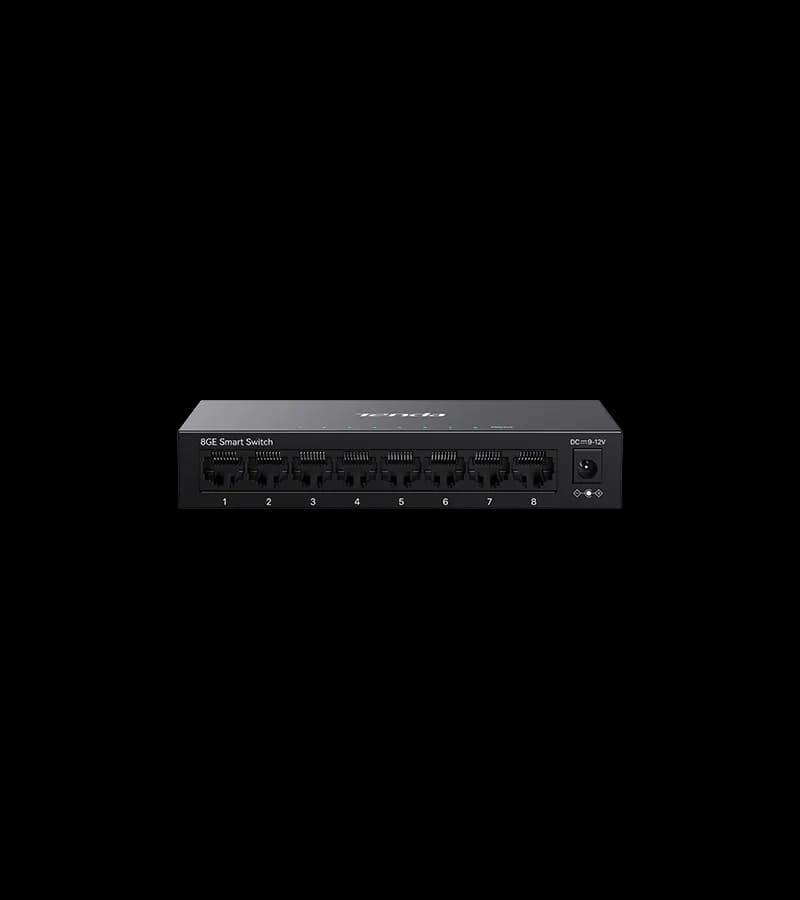 SWITCH TENDA managed, 8 porturi gigabit RJ-45, management Tenda CloudFi, metalic "TEG2208D"