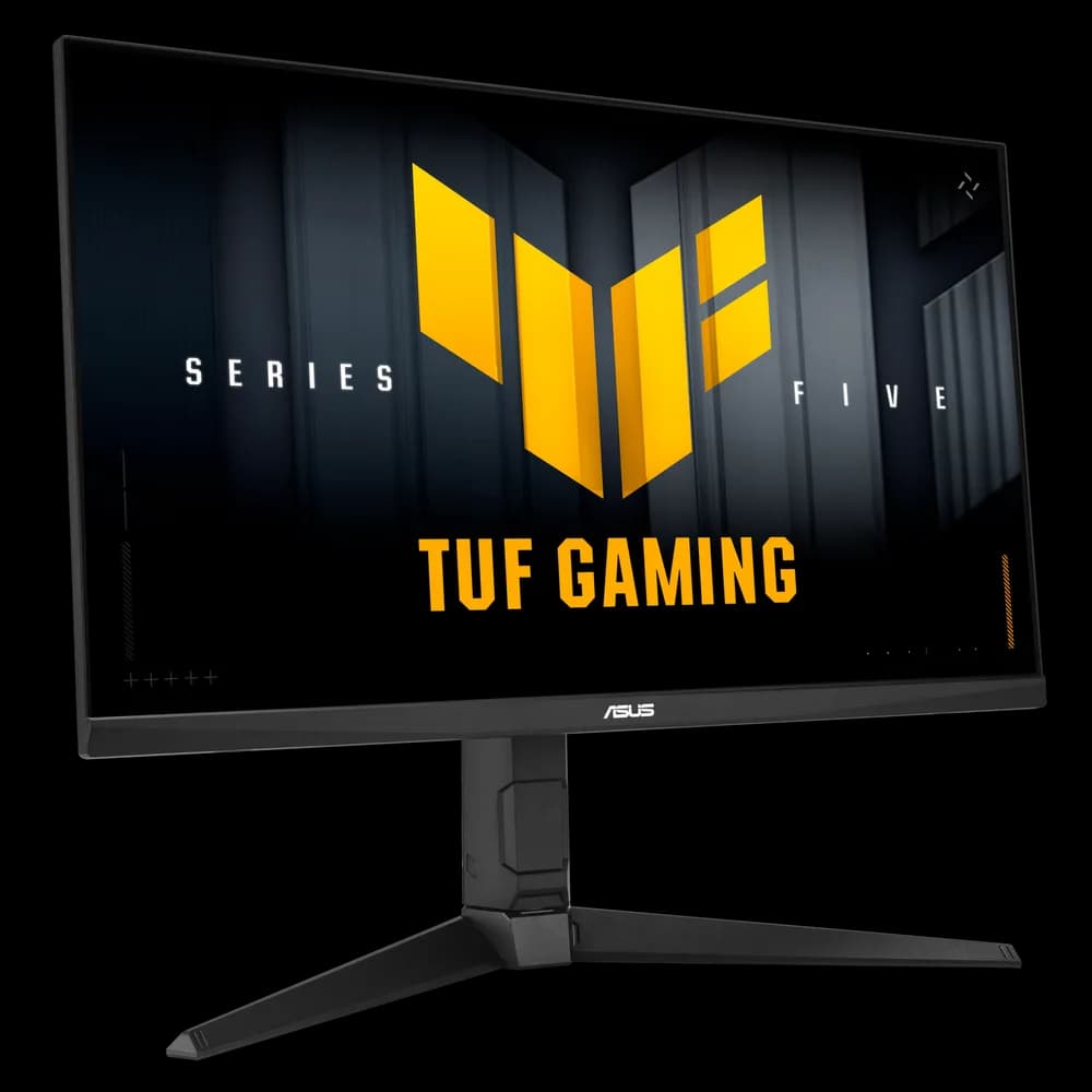Monitor Asus TUF Gaming VG27UQEL5A, 27", Fast IPS, UHD, 3840x2160, HDMI, DisplayPort, G-SYNC Compatible, AMD FreeSync, Boxe, Pivot, Dual mode 80Hz / 310Hz, 0.3ms, Negru, 90LM0CR1-B01171 "VG27UQEL5A" — miniatură
