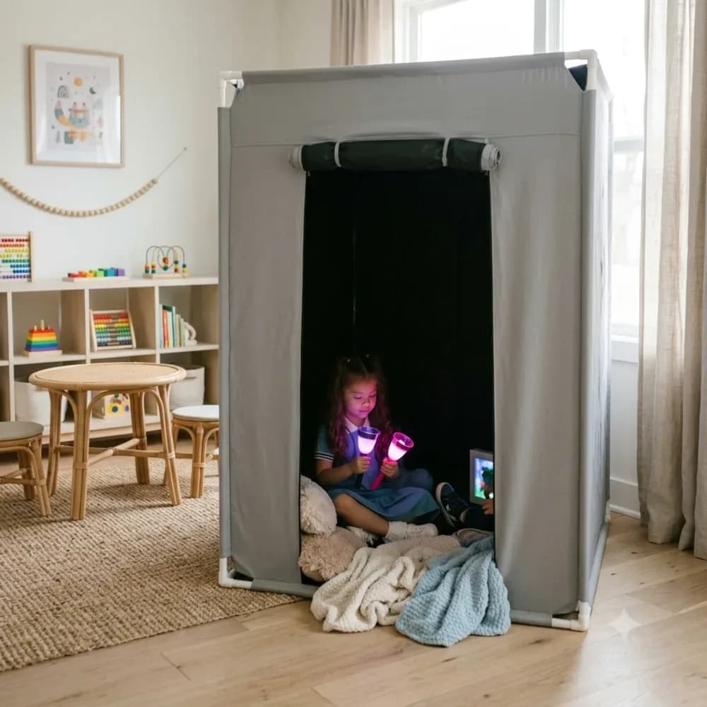 Cort-bârlog întunecat 1,2m x 1,8m – uriaș.. — miniatură