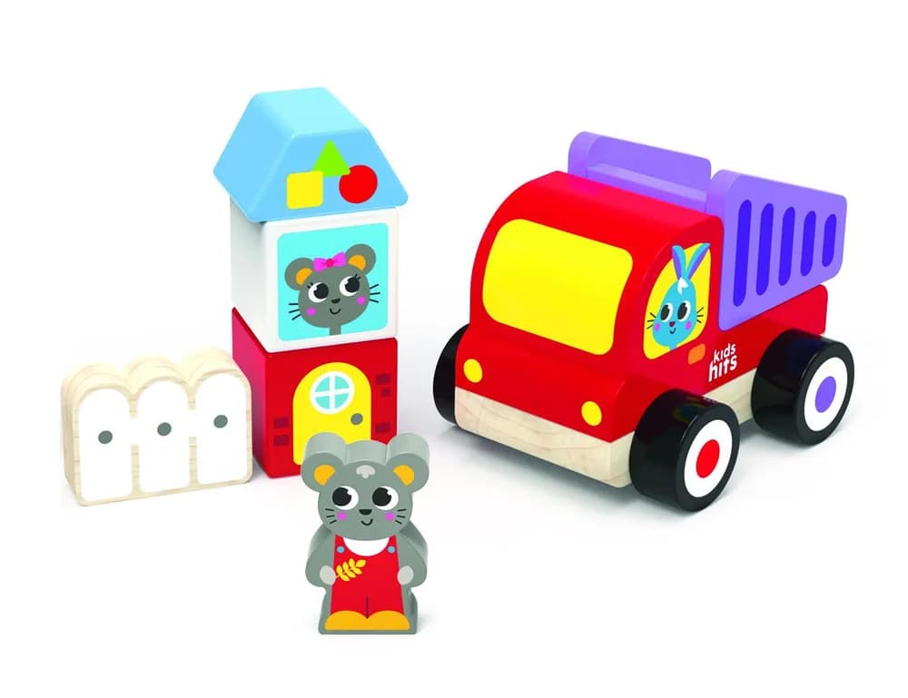 CAMION GUNOI, JUCARIE LEMN — miniatură