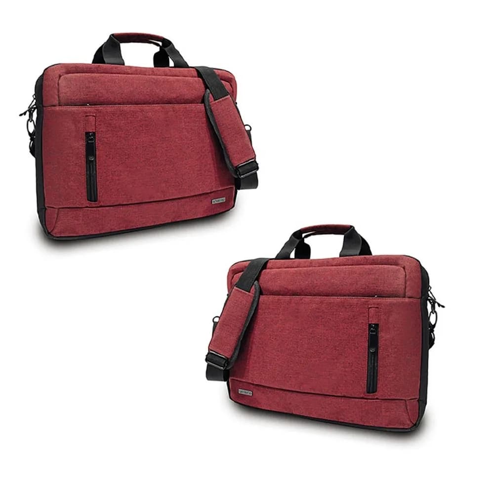 Geanta laptop, rosie, 39x7x30 cm - OFFISHOP — miniatură