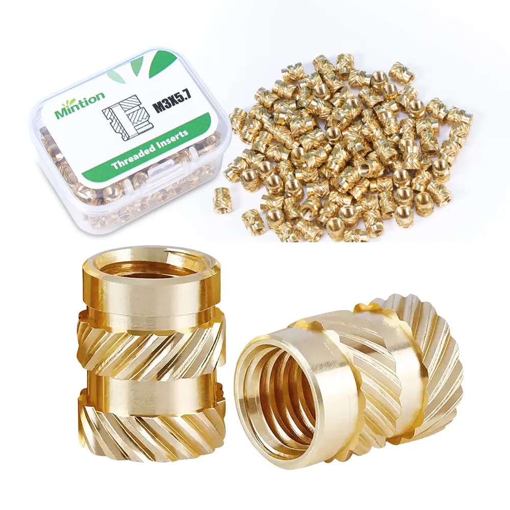 Inserturi filetate Mintion M3 x 5,7 mm x 4,6 mm Threaded Insert Set – 100 buc