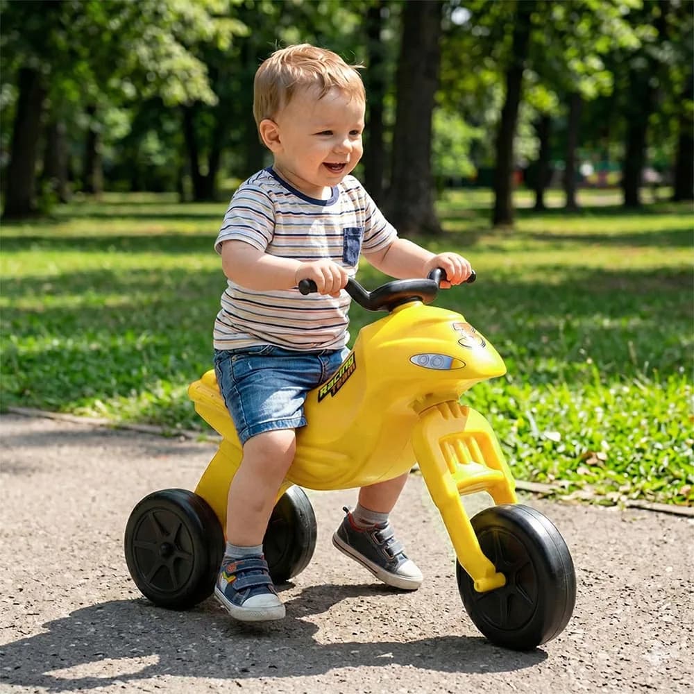 Motocicleta fara pedale, galbena - ROBENTOYS — miniatură