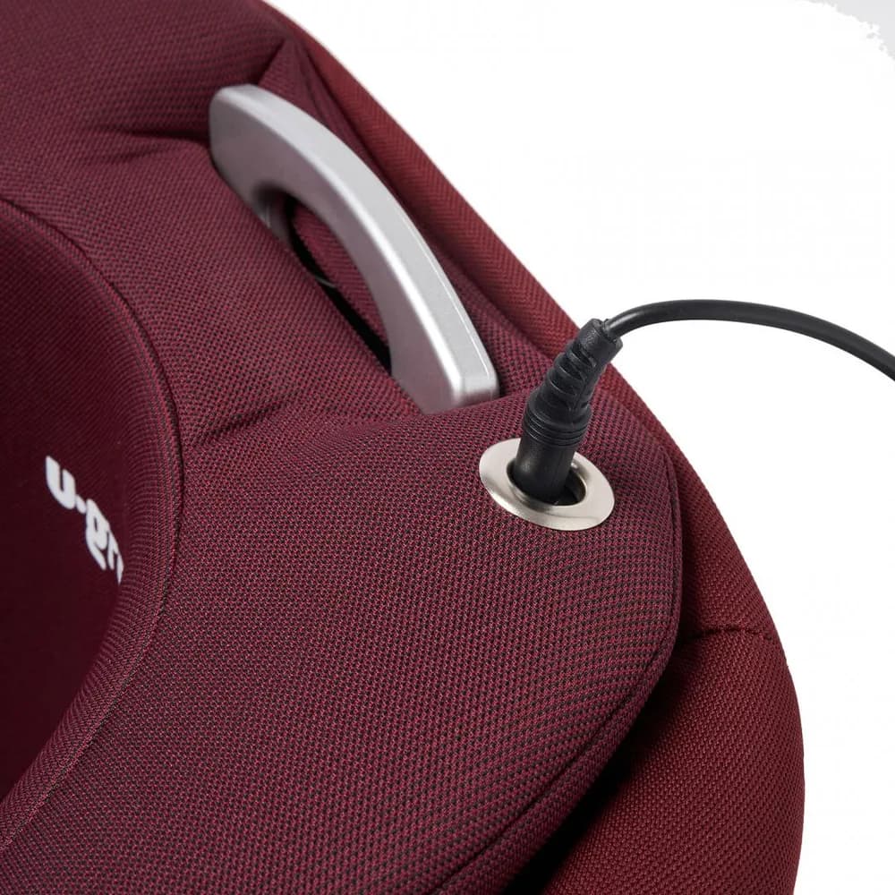 Scaun auto I-size U-Grow Goldfix Plus, isofix, 76-150 cm (9-36 kg), boxa bluetooth, rosu — miniatură