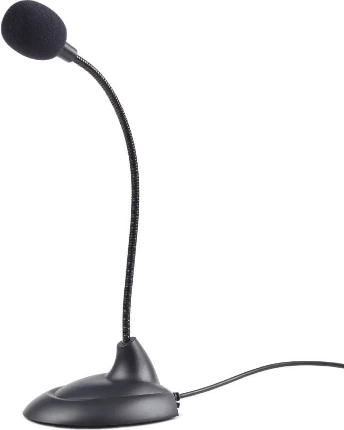 MICROFON GEMBIRD, suport tip "picior", conector Jack 3.5 mm, negru, "MIC-205" — miniatură