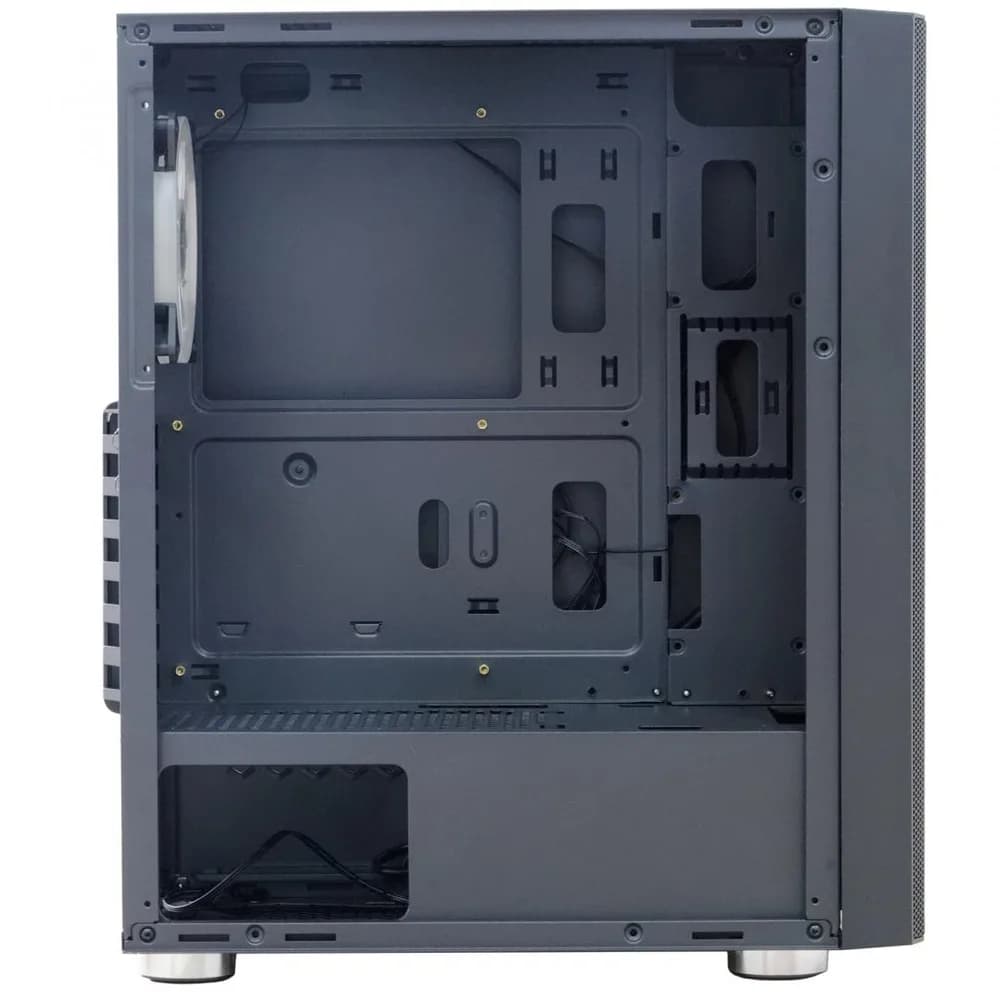 Carcasa SPACER SPCS-GC-RAINBOW, RGB, Mid Tower, Black — miniatură