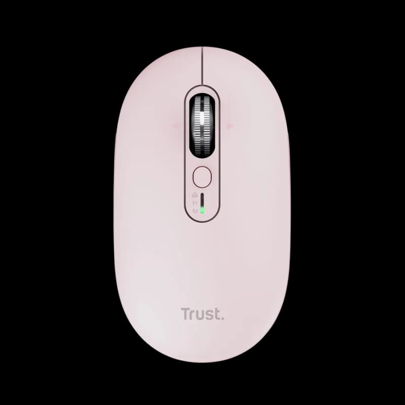 Mouse Wireless Trust Seron Slim Multi, 3200 dpi, Roz