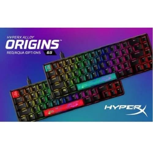 HP HYPERX ALLOY 65 AQU KEYBOARD RGB, "56R64AA#ABA"