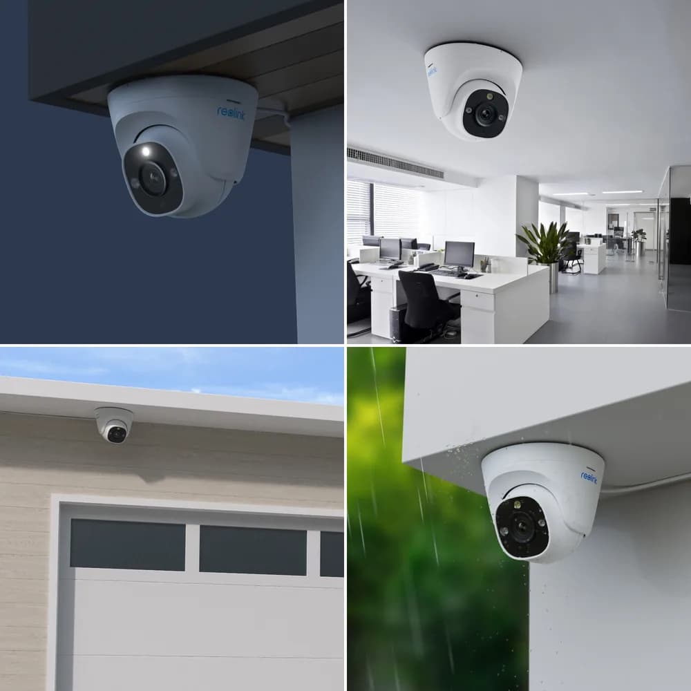 Camera de supraveghere Camera supraveghere IP exterior Dome Reolink RLC-1224A, 12 MP, lumina alba / IR 30 m, microfon, difuzor, slot card, PoE "RLC-1224A" — miniatură