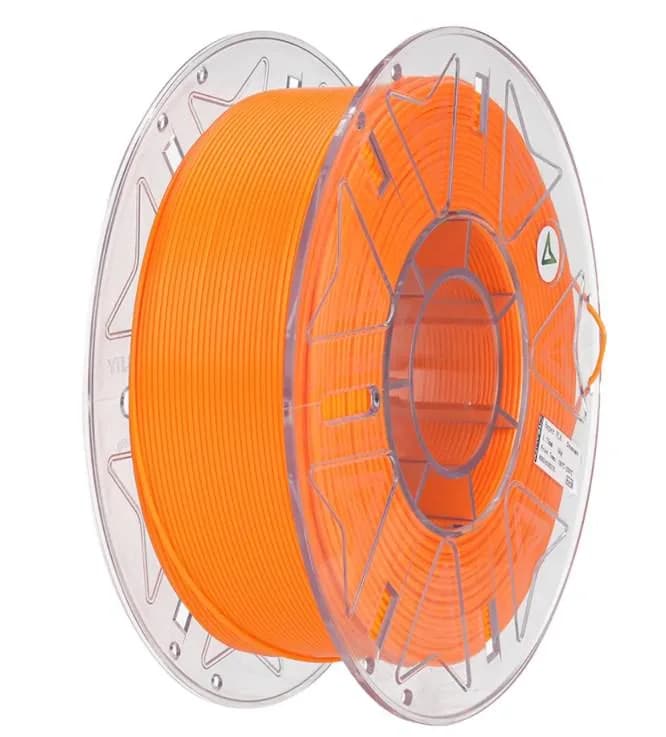 CREALITY HYPER PLA RFID 3D Printer Filament, Orange, Temperatura printare: 200-220 grade celsius, Diametru filament: 1.75mm, Tensile strength: 52.99MPa, Bending strenght:92.38Mpa Dimensiuni rola filament: Diametru 200mm, inaltime 70mm, gaura centrala 56mm, viteza printare: pana la 600mm/s