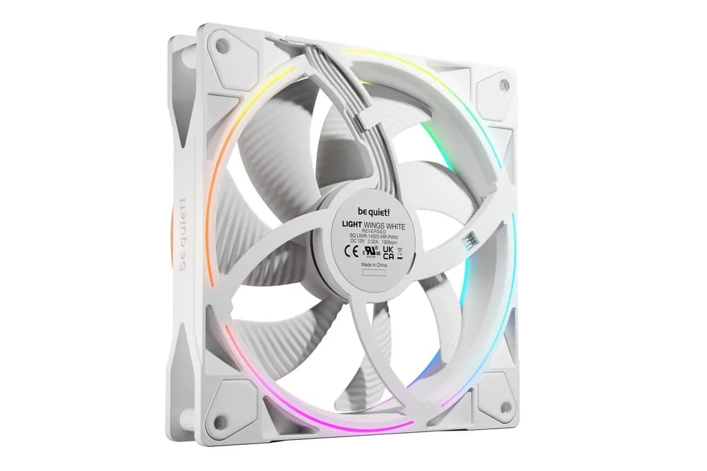 Ventilator be quiet "LIGHT WINGS", 140mm, 1300 rpm, rifle bearing, PWM, reversibil, negru, "BL134"