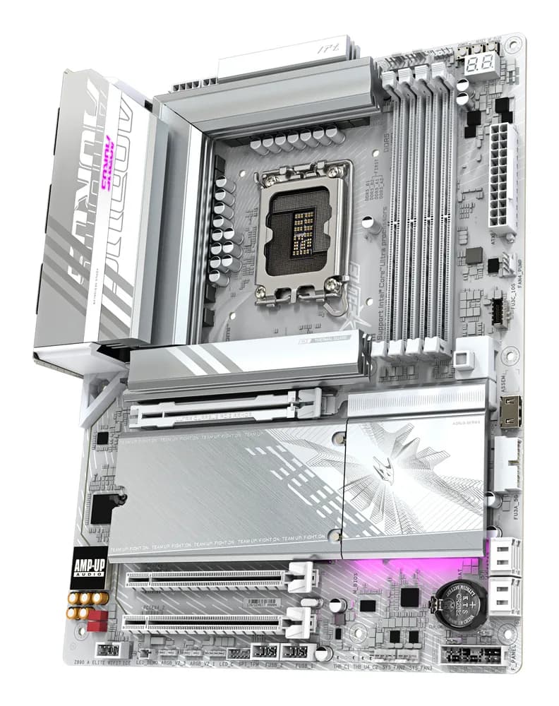 Placa de baza GIGABYTE Z890 Aorus Elite WF7 ICE Mainboard, Sockel LGA 1851, Intel Z890, ATX, DDR5 "Z890 AORUS ELITE WIFI7 ICE" — miniatură