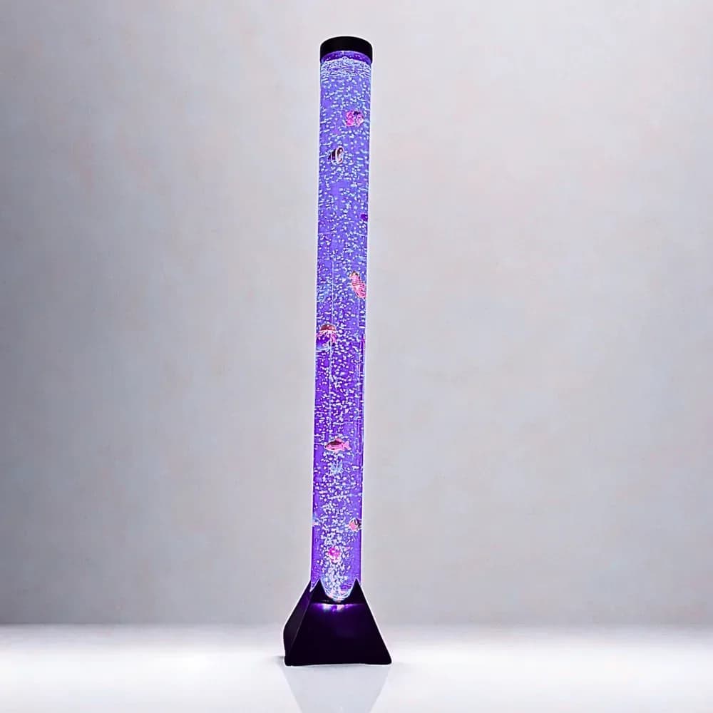 Tub cu Bule 120cm cu Telecomandă (Rotund cu Bază Pătrată Neagră) — miniatură