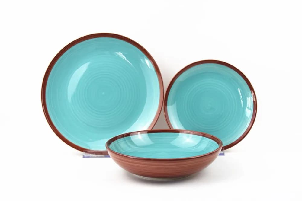 SERVICIU MASA CERAMICA 18 PIESE, SIERRA, ART OF DINING BY HEINNER — miniatură