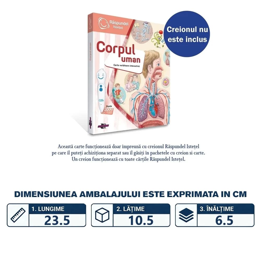 Raspundel Istetel, Carte - Corpul Uman, ALBI - BLACKFIRE — miniatură