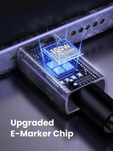 CABLU alimentare si date Ugreen, "L512", Fast Charging Data Cable pt. smartphone, USB Type-C la USB Type-C 100W, 2m, gri "45064" - 6941876240647 — miniatură