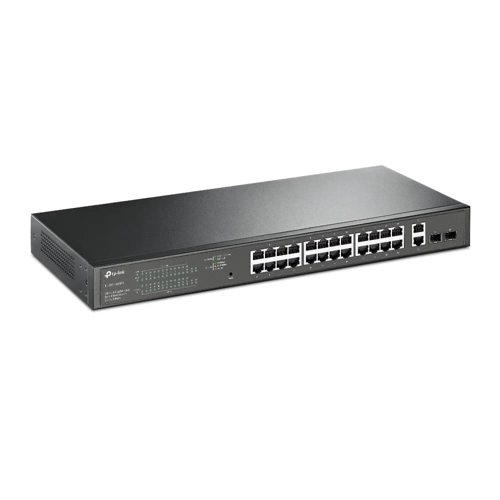 SWITCH POE TP-LINK 28 porturi Gigabit Easy Smart, 24 x POE+ 250W total power, 2 x SFP, carcasa metal "TL-SG1428PE"