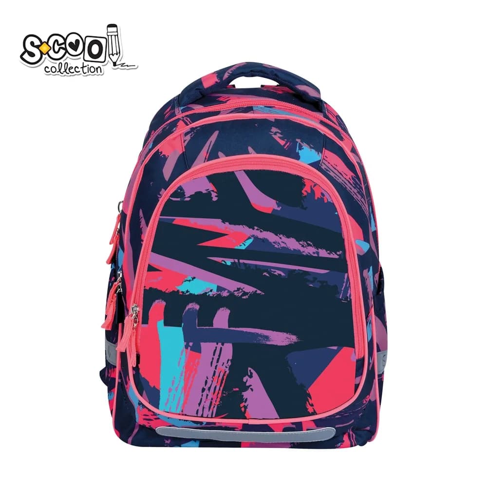 Ghiozdan anatomic light, 41x28x17 cm, STRIPES - S-COOL