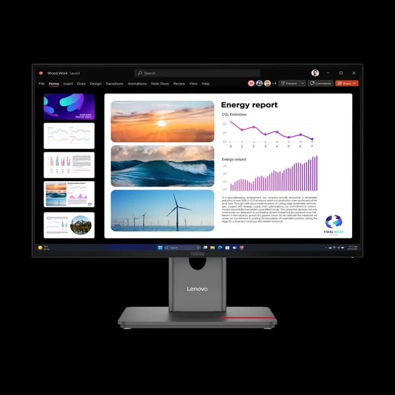 Monitor Consumer Lenovo ThinkVision P24Q-40, 23.8", 2560 x 1440 pixeli, Black