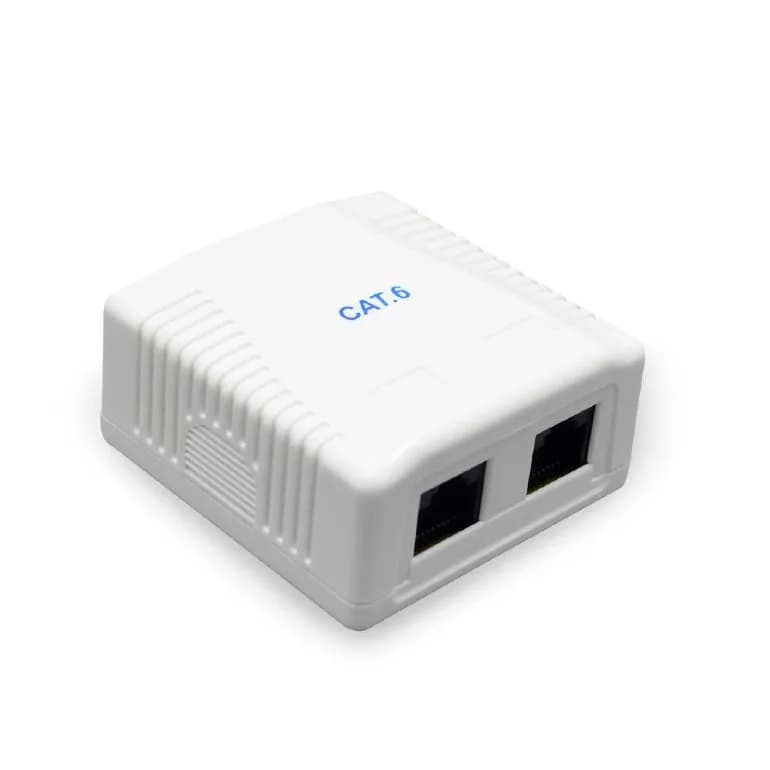 PRIZA RJ-45 aplicabila cu 2 iesiri GEMBIRD pt. cablu UTP, Cat6, Krone (LSA) x 2 | RJ-45 (M) x 2, plastic, 1 buc, "NCAC-2U6-01"