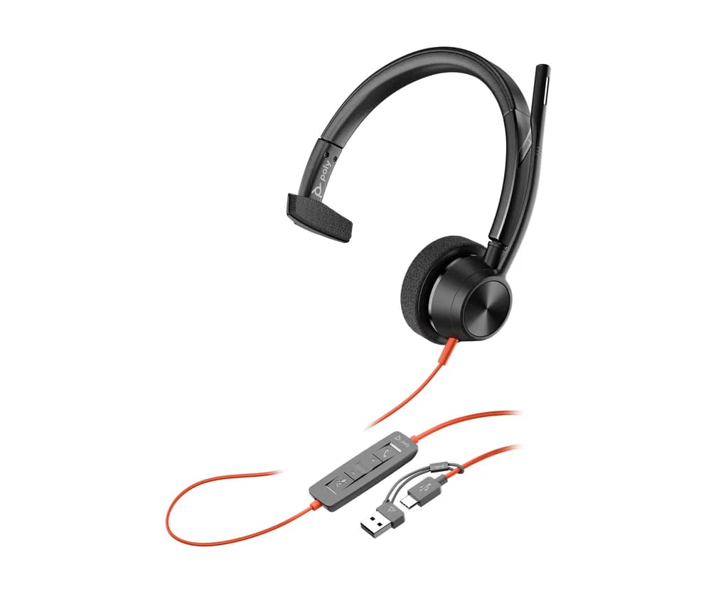 Poly BW 3310 Mono USB-C HS +USB-C/A"8X215AA" — miniatură
