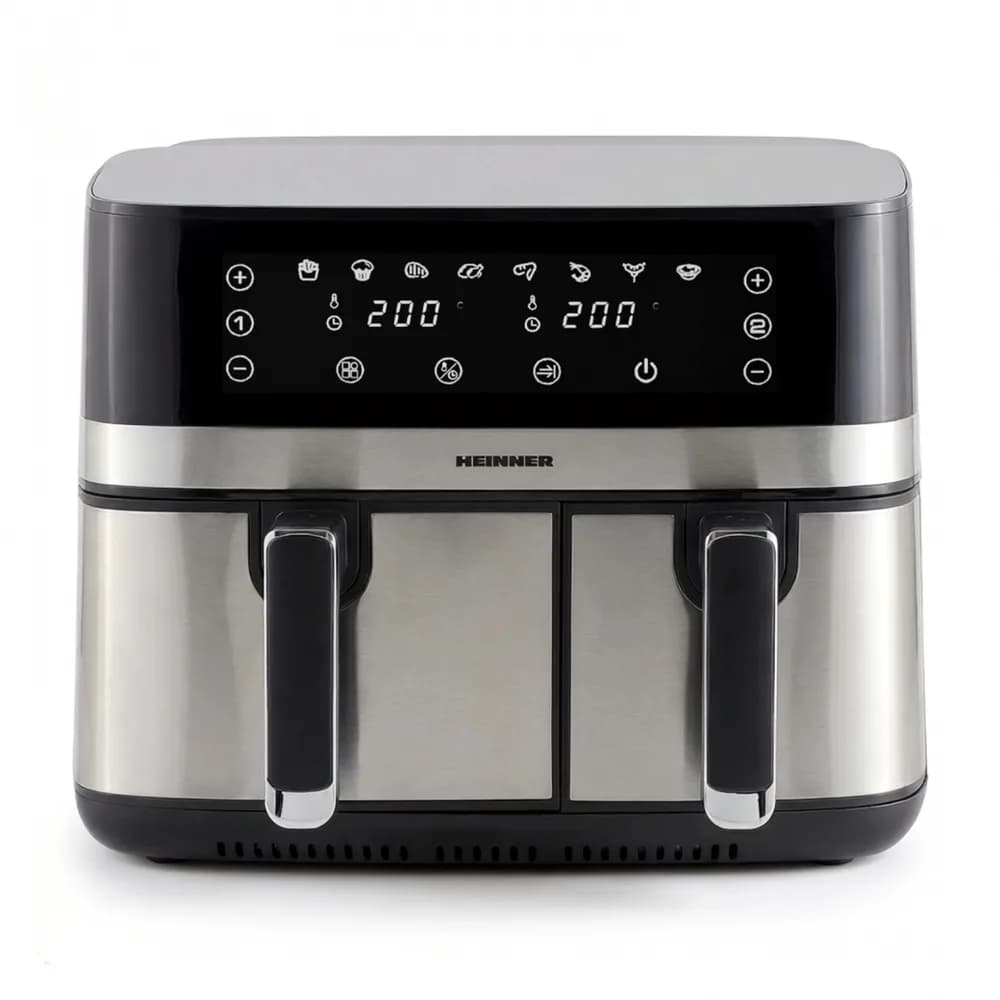 FRITEUZA DUBLA CU AER CALD HEINNER PRODUAL FUSION HAF-H9DB17BKS — miniatură