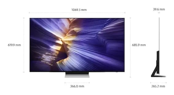 Smart TV OLED QE48S90F Seria S90F 120cm negru 4K UHD HDR "QE48S90FAEXXH" — miniatură