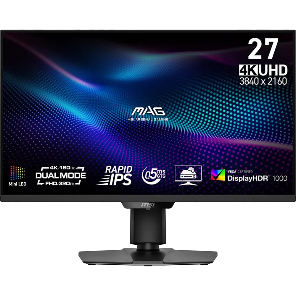 MSI MAG 274QPF X30MV 27inch Rapid VA MiniLED WQHD 300Hz 0.5ms 400 cd/m2 HDM2.1x2 DP Pivot "MAG 274UPDF E16M"