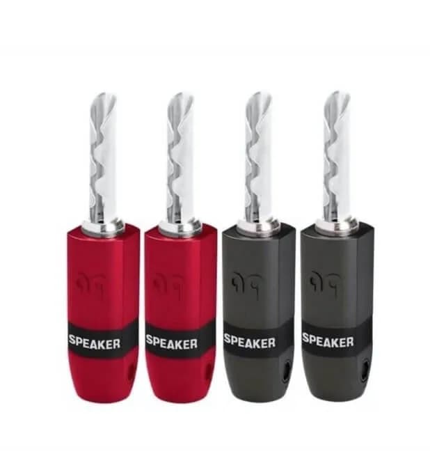Mufa banana Audioquest SureGrip 300, Silver plated, pana la 6mm grosime (Set 4 buc)